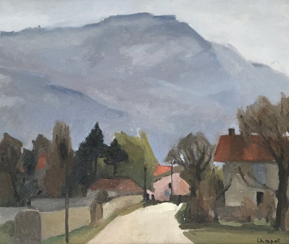 Henri Chapot, Chemin de Campagne, Öl auf Leinwand bei Pamono kaufen