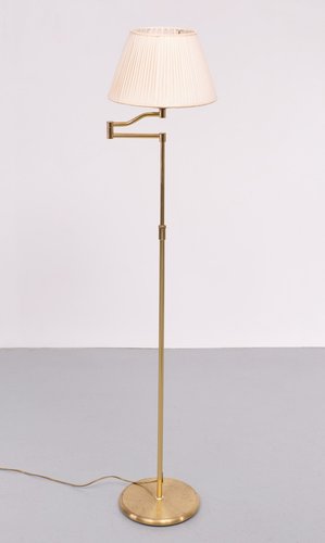 Mcm brass floor lamp deals