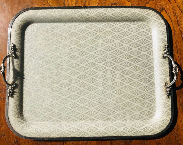 Plateau Vintage Manover Chaumontel – Fibre De Verre Beige – Années 70