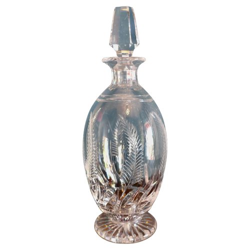 Crystal Round Footed Decanter with Ellesmere Pattern from Stuart