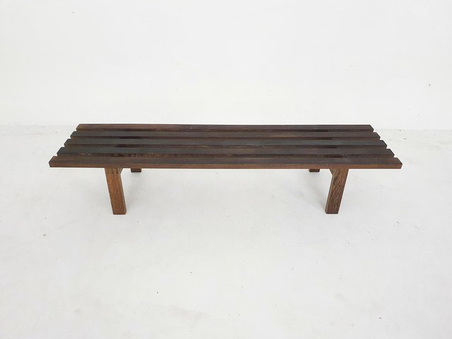 BZ81 Slat Bench attributed to Martin Visser for 't Spectrum, the
