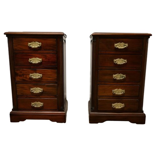Vintage Nightstands with Drawers, 1920, Set of 2 for sale at Pamono