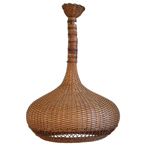 Mid-Century Danish Rattan Pendant, 1960s for sale at Pamono
