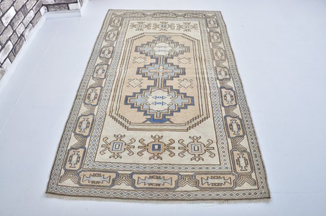 Modern Turkish Faded Area Rug for sale at Pamono