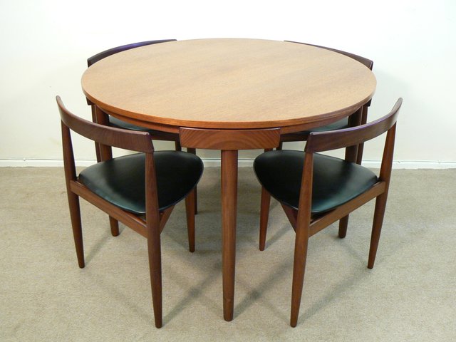 Dining Table Set By Hans Olsen For Frem Rojle 1960s
