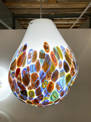 Lampada moderna sferica Murrine in vetro di Murano di Simoeng in vendita su  Pamono