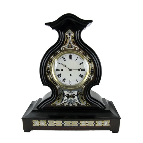 Vintage Inlaid Table Pendulum Clock for sale at Pamono