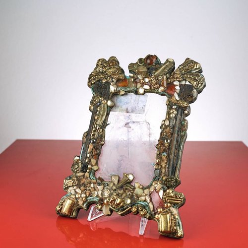 Vintage Gold Photo Frame for sale at Pamono