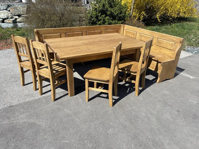 Farmhouse corner kitchen table deals