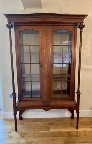 Used oak curio cabinets for sale deals