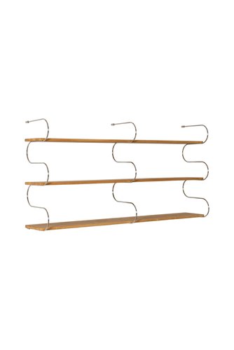 King Collection M1106020/B Mensola Bimbo Onda in MDF Verniciato, Bianco