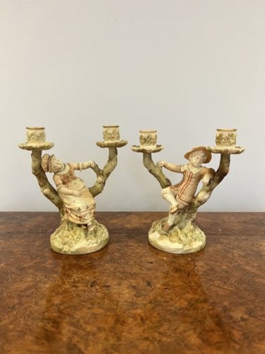 Portacandele vintage in travertino per candele spesse 2 cm