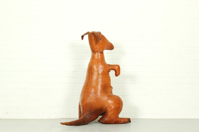 OMERSA  カンガルー Leather Kangaroo Magazine Stand attributed to Dimitri Omersa