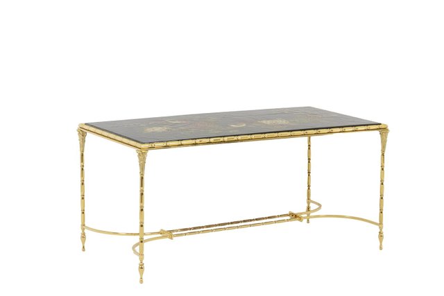 Japanese Lacquered Top upon Bagues Bronze Base Japanese Lacquered Top upon Bagues Bronze Base