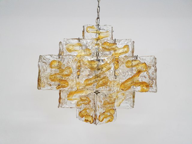Kort leven Schande Voeding Murano Glass Chandelier, Italy, 1960s for sale at Pamono