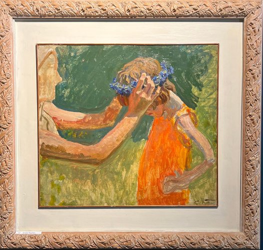 Sergej Tkachev, Study for Native Land, 1980s, Oil on Board, Framed