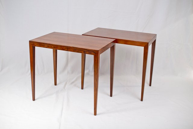 Mid Century Brazilian Rosewood Side Tables By Severin Hansen Set Of Mid Century Brazilian Rosewood Side Tables By Severin Hansen Set Of 2 For At Pamono