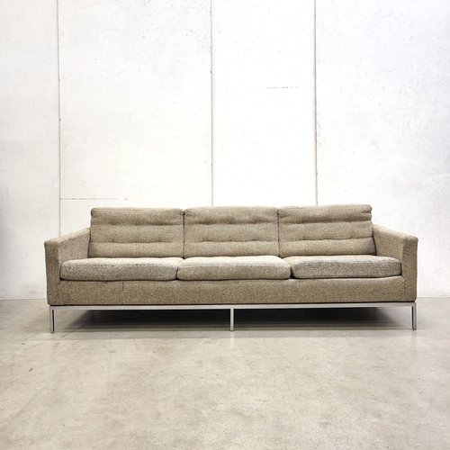 donderdag Leraren dag Cater 3-Seater Sofa in Beige Cato Wool by Florence Knoll Bassettfor Knoll, 1970s  for sale at Pamono