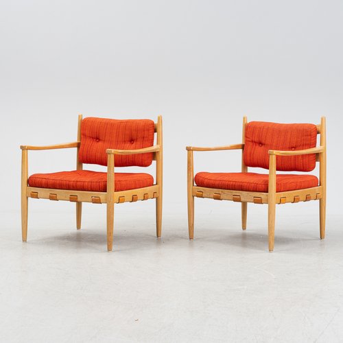 Swedish Cadett Armchair in Oak by Eric Manthen, 1960s for sale at