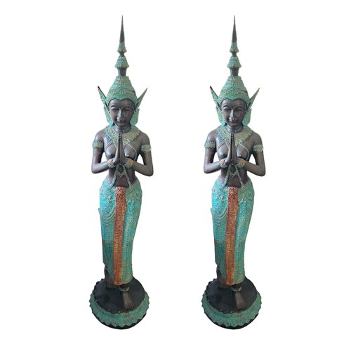 Vintage Thai Metal and Iron Guards, Set of 2 for sale at Pamono
