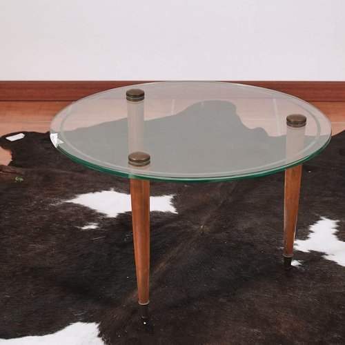 Vintage Glass Table, 1960s for sale at Pamono