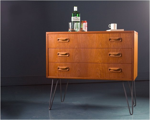 Vintage British Small Teak Chest Of Drawers From G Plan For Sale