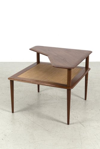 Mid century two 2024 tier corner table