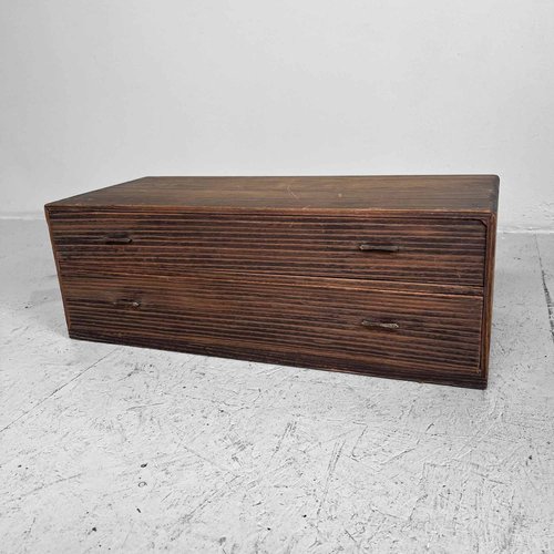Cajonera japonesa de paulownia de madera, años 20 en venta en Pamono