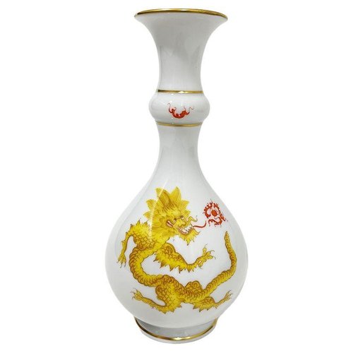 Kleine Knob Vase mit Ming Drachen Motiv aus Meissener Porzellan, 1930er bei Pamono kaufen