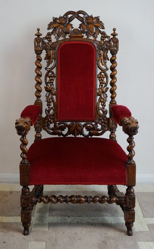 Mahogany throne chair outlet