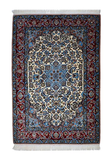 Vintage Isfahan Rug, 1980s for sale at Pamono