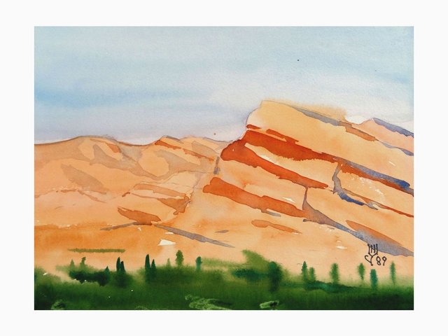 Desert Watercolor and Crayon Art Kit