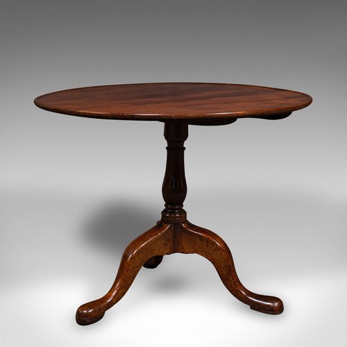 Antique English Tilt Top Table for sale at Pamono