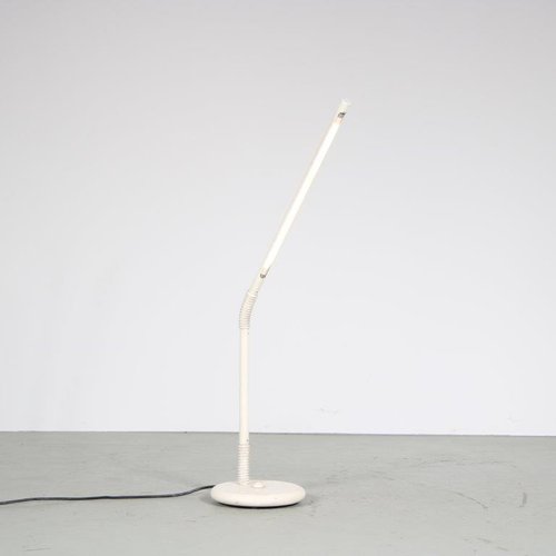 White Metal Tube Light, Belgium, 1970s for sale at Pamono