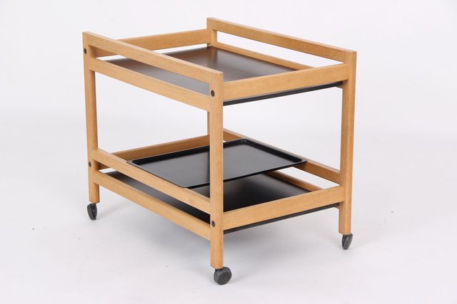 Model Number 5370 Serving Car in Oak by Børge Mogensen, 1981 for sale ...