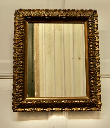 Antique Gilt Wall Mirror, 1800s for sale at Pamono