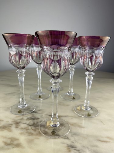 Vintage Gläser aus Bleikristall, 1980er, 6er Set bei Pamono kaufen