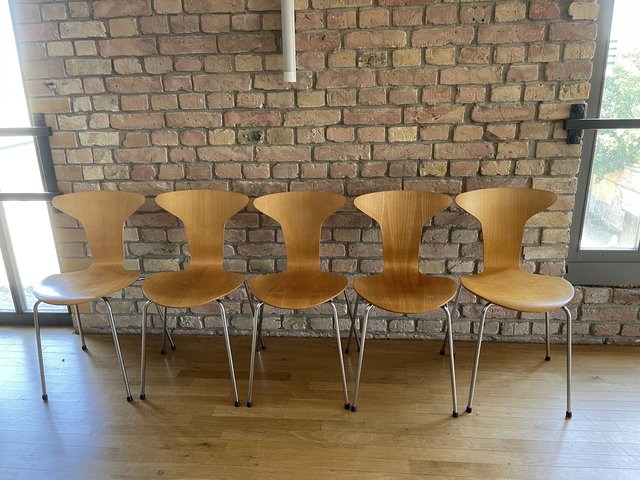 3105 Mosquito Chairs by Arne Jacobsen for Fritz Hansen, 1965, Set