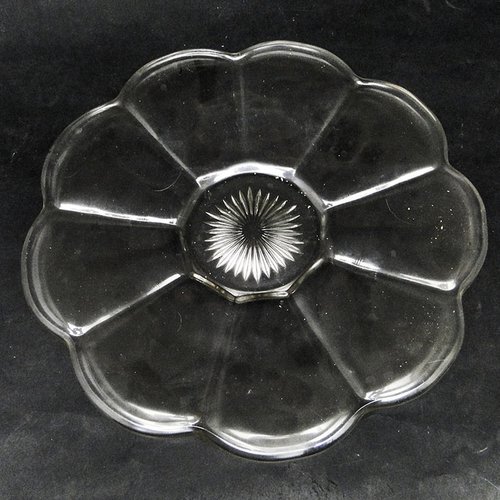 Polnische Art Deco Schale von Zawiercie Glassworks, 1930er bei Pamono
