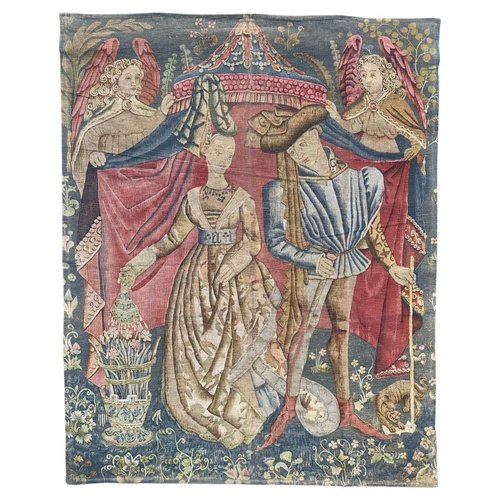 PLIGREAT Confezione da 2 Arazzo Verticale Retro Stile Medievale Con Nappe Nobile Signora Estetico Arazzo Da Parete Per Camera Da Letto Soggiorno Decorazione Domestica Lungo Sottile Arte