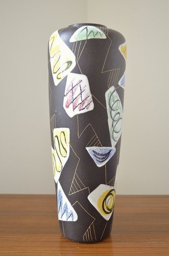 Vase En Porcelaine Russe Vintage Kislovodsk Fenix - Années 1960-1970, Fait Main, Décor Floral - Occasion Bon état