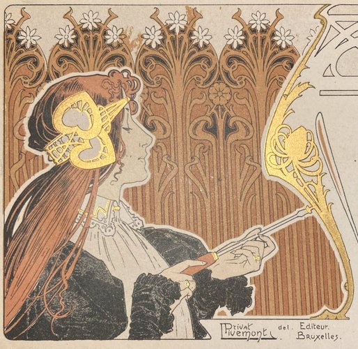 Henri PrivatLivemont, Ameublement, 1895, Lithographie bei Pamono kaufen