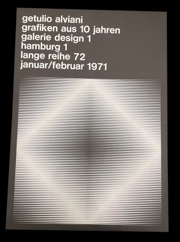Antonio Calderara, Galerie Design 1 Exhibition Poster, 1971 Antonio Calderara, Galerie Design 1 Exhibition Poster, 1971