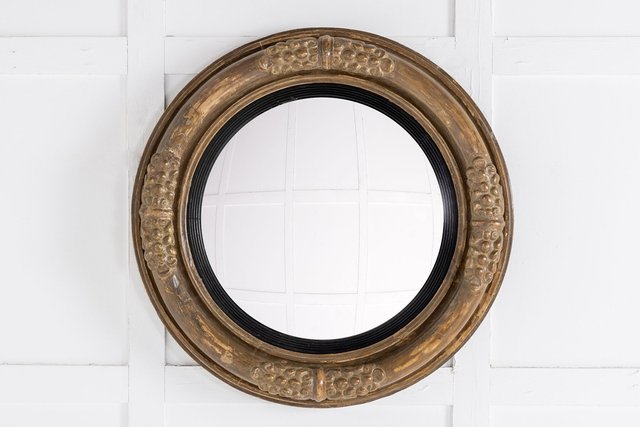 Englischer Convex Spiegel im Regency Stil bei Pamono kaufen