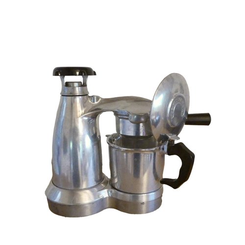 Italian Aluminum Coffee Machine La Vesuviana, 1950s for sale at Pamono