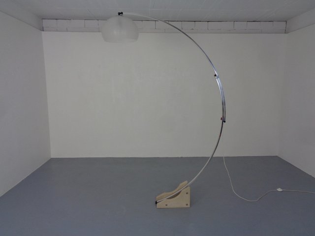 Large Italian Arc Lamp by Harvey Guzzini 1970s for sale at Pamono