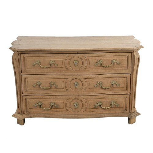 Louis XV Chest of Drawers with 3 Raw Wooden Drawers for sale at Pamono