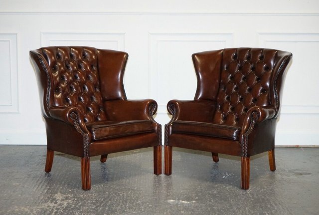 Carbon loft linden vintage brown leather club chair deals