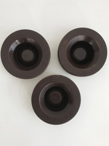 Aschenbecher 3er Set - Weiße Melamin Aschenbecher Mit Zigarettenmulde