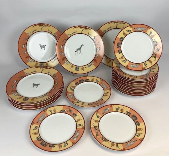 Africa Table Service from Hermès, 1990s, Set of 24 for sale at Pamono